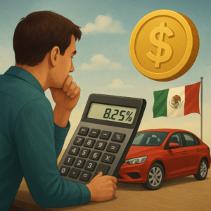 Como a taxa muda de verdade o custo de financiar um veículo sem entrada no México